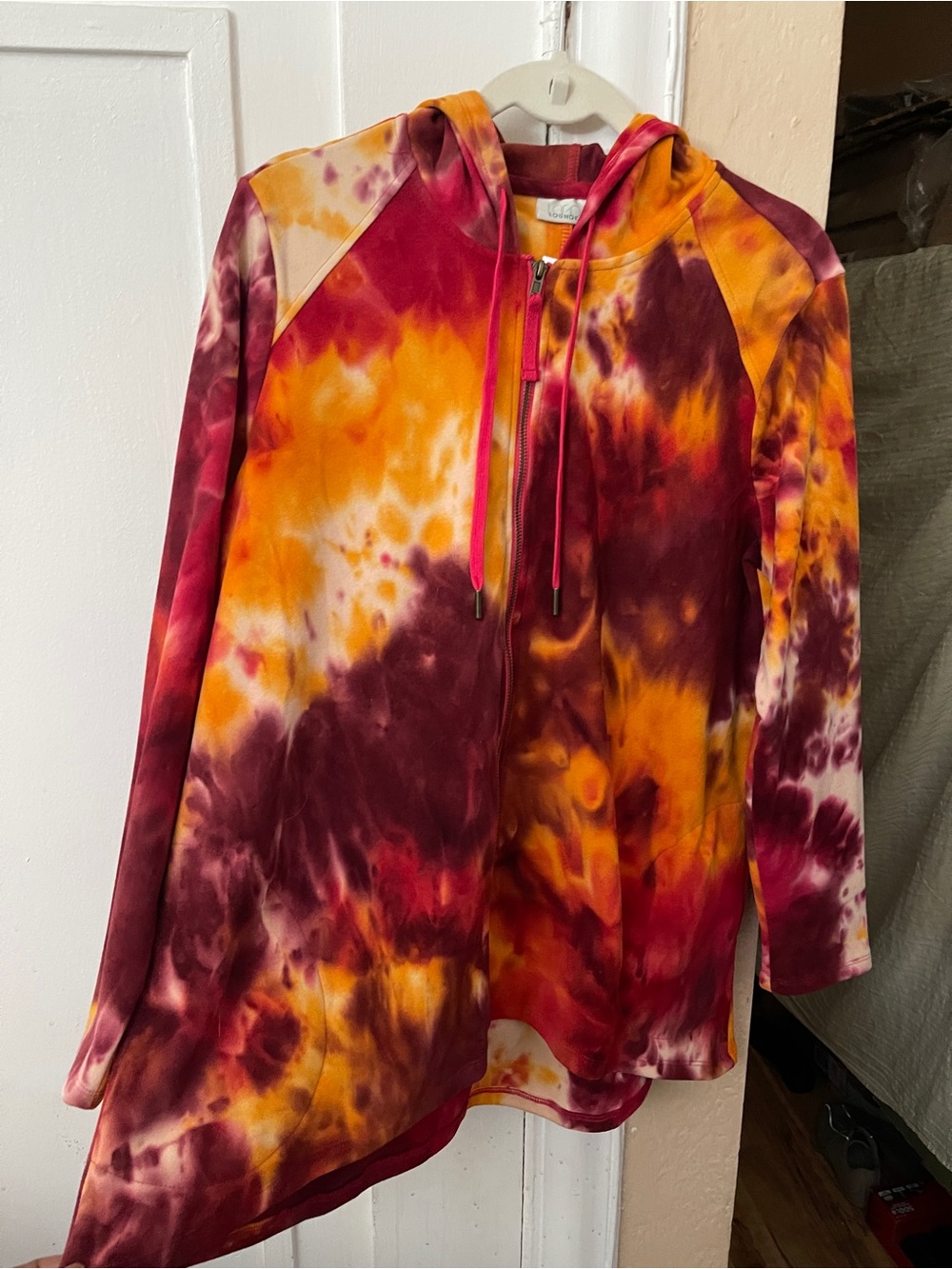 Women's Tie-Dye Zip Hoodie - Multi Color (NWOT)